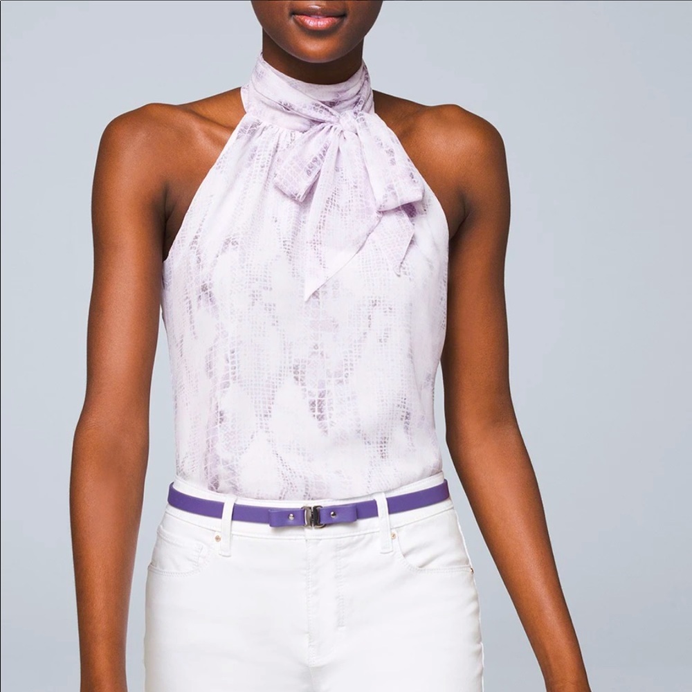 WHBM Halter Neck Sleeveless Blouse